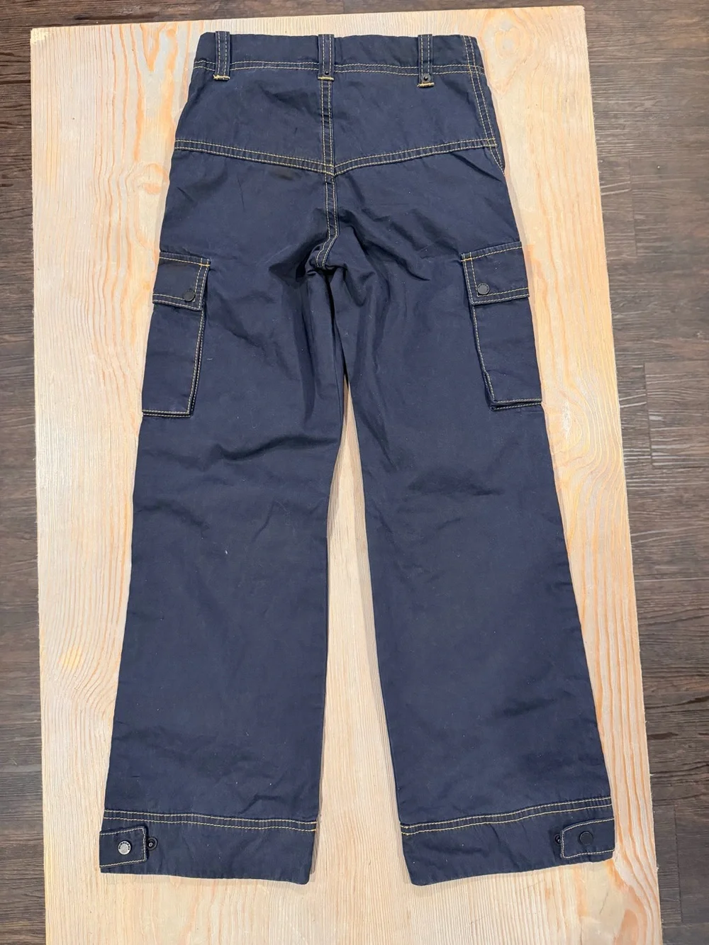 Burberry Boy’s Midnight Cargo Pants with Contrast Stitching